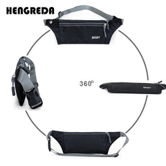 Fanny Pack Bum Bag Slim Waist Bag Waterproof with Earphone Hole