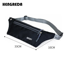 Fanny Pack Bum Bag Slim Waist Bag Waterproof with Earphone Hole