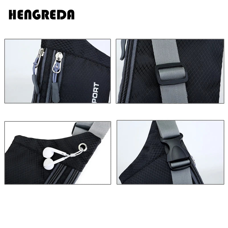 Fanny Pack Bum Bag Slim Waist Bag Waterproof with Earphone Hole