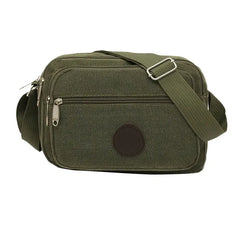 Casual Polka Dot Canvas Shoulder Bag Solid Women Messenger Bag