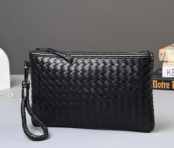 Knitting Envelope Handbags Crossbody PU Leather Messenger Shoulder Bags Women