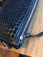 Knitting Envelope Handbags Crossbody PU Leather Messenger Shoulder Bags Women