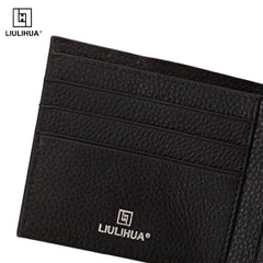 Men's Thin Leather Wallet Small Money Purse