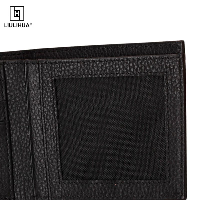 Men's Thin Leather Wallet Small Money Purse