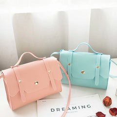 Small Soft Crossbody Bag for Women PU Leather Handbag Hasp Girl Bag