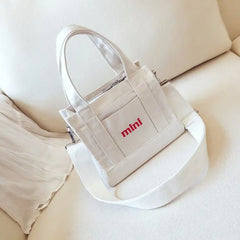 Women's Embroidered Messenger bag Portable Canvas Shoulder Bag