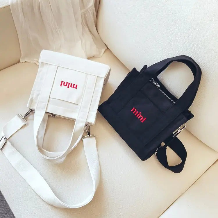 Women's Embroidered Messenger bag Portable Canvas Shoulder Bag