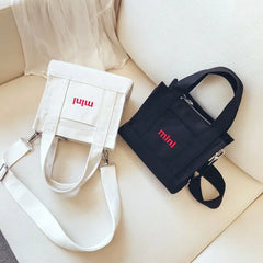 Women's Embroidered Messenger bag Portable Canvas Shoulder Bag