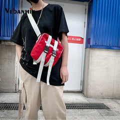 Canvas Waist Pack Streetwear Fanny Pack Tactical Hip Bum Bag