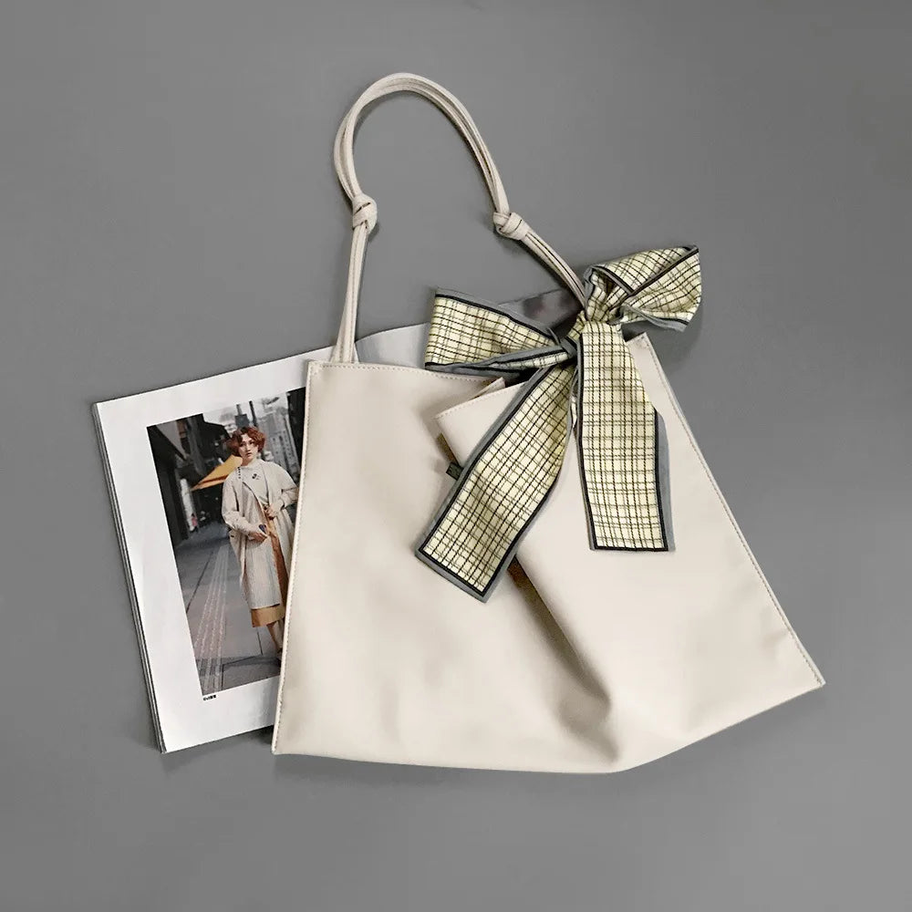Bowknot Shoulder Bag for Women Large Stylish Tote Bags