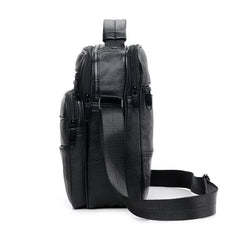 Cowhide Leather Shoulder Bag Crossbody Men Business Briefcase