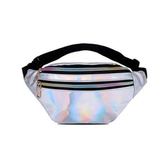Silver Laser Bum Bag Girls Holographic Fanny Pack Women