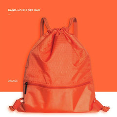 Polyester String Drawstring Back Pack Cinch Sack Gym Tote Bag