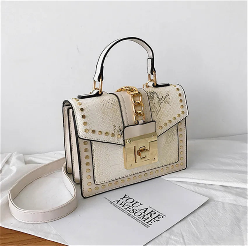 Foreign Style Small Square Bag Chain Women Bag