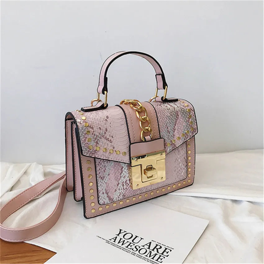 Foreign Style Small Square Bag Chain Women Bag