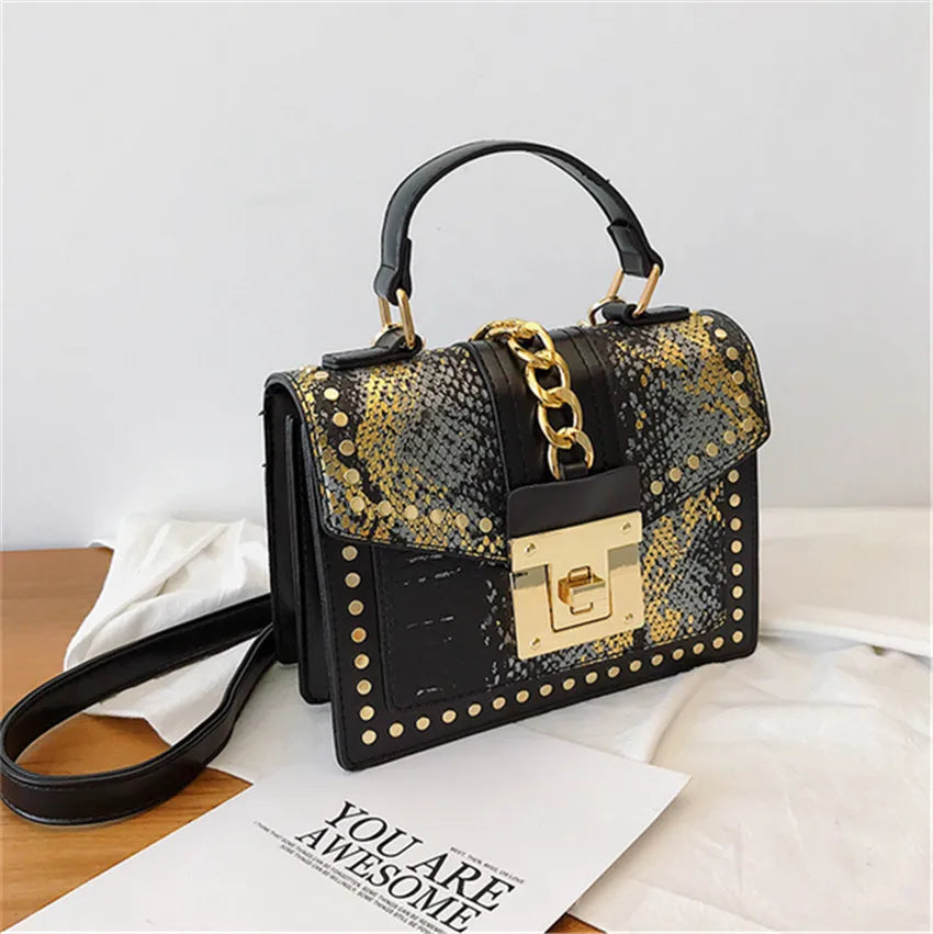 Foreign Style Small Square Bag Chain Women Bag