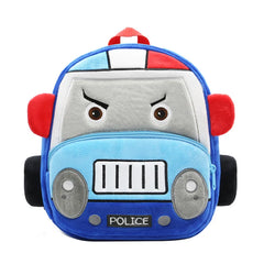 3D Car Kids School Bag Plush A4 Size Capacity 2-6 Years Toddler Backpack