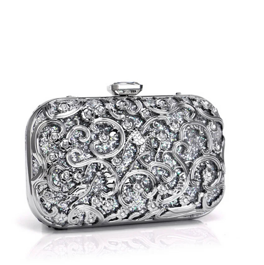 Metal Evening Bag Banquet Clutch Bag
