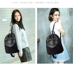 Women Backpack Lady PU Leather Travel Rucksack Girls School Bag