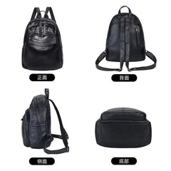 Women Backpack Lady PU Leather Travel Rucksack Girls School Bag