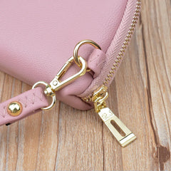 Leaf Embroidery Women Clutch Bag Long Zipper Hand Bags