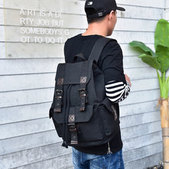 Men Canvas Backpack Large Male Mochilas Casual Schoolbag For Boys