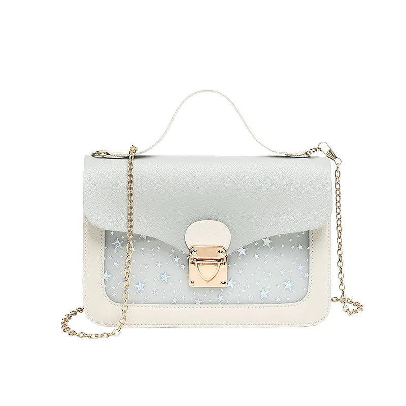 Modern Star Women Bling Shoulder Bag Ladies Crossbody Messenger Handbag