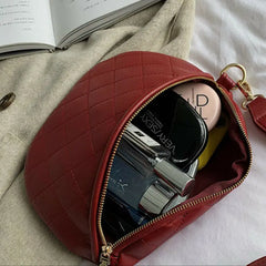 Women Chain Diamond Pattern Waist Bag Fanny Pack