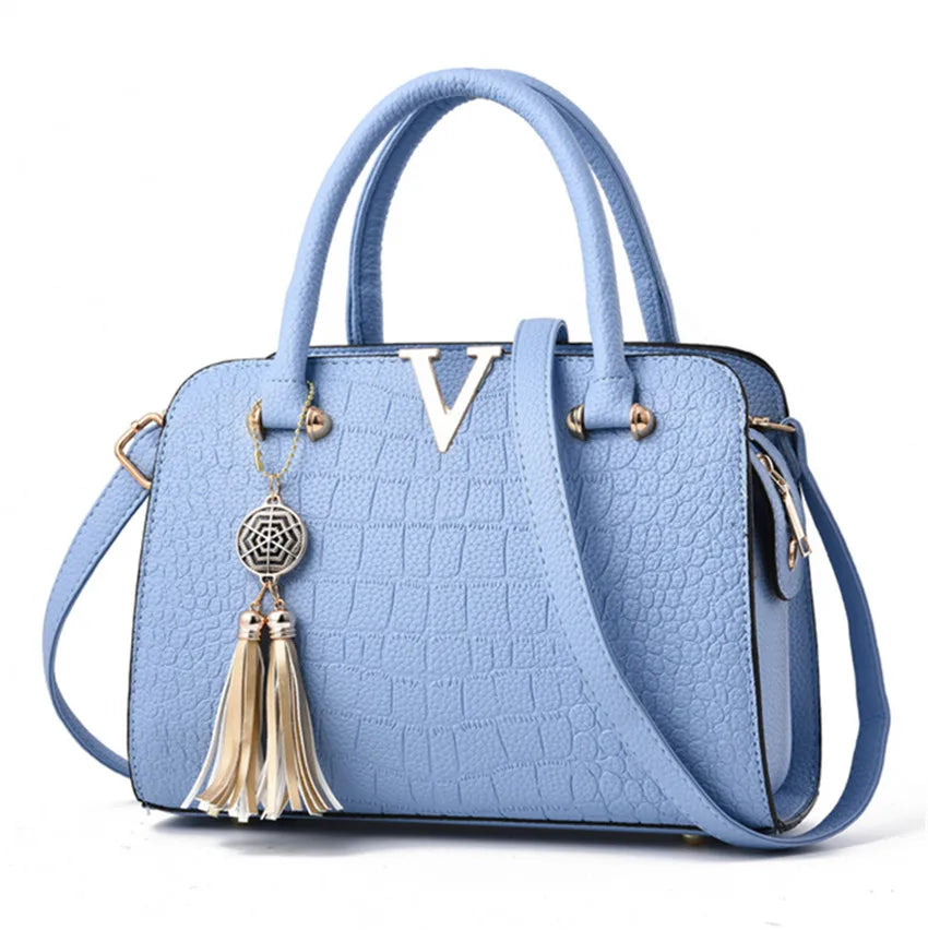 Crocodile Pattern Ladies Handbag PU Women's Bag