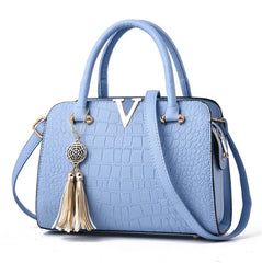 Crocodile Pattern Ladies Handbag PU Women's Bag