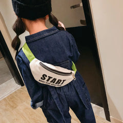 Kids Boy Girl Waist Bag Fanny Block Bum Bag Camping Hiking Cross Body Zip