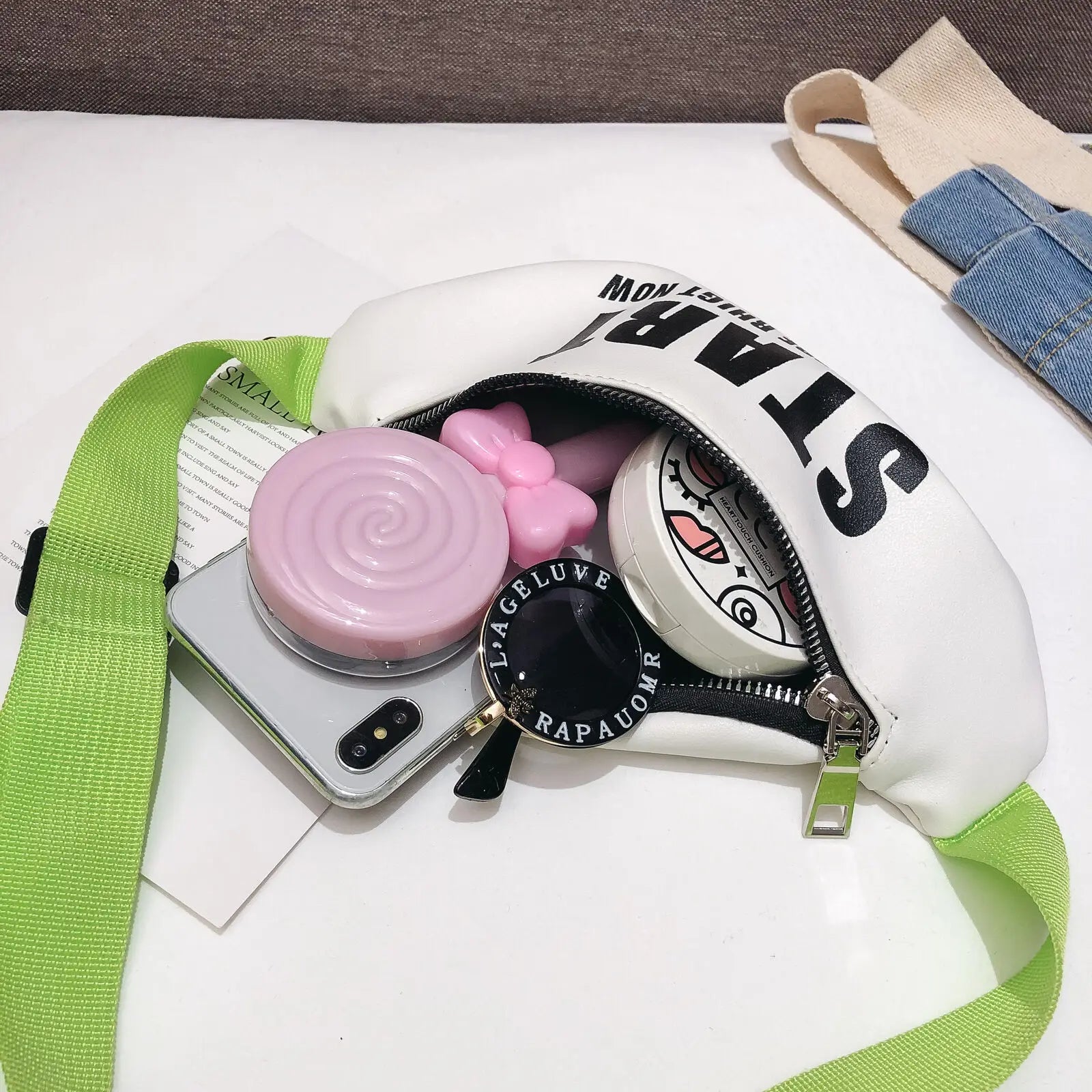 Kids Boy Girl Waist Bag Fanny Block Bum Bag Camping Hiking Cross Body Zip