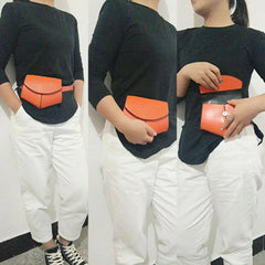 PU Leather Waist Fanny Pack Belt Bag Pouch Travel Hip Bum Bag Women Mini Purse