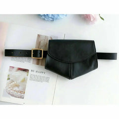 PU Leather Waist Fanny Pack Belt Bag Pouch Travel Hip Bum Bag Women Mini Purse