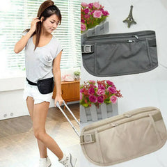 Travel Money Belt Waist Security Wallet RFID Passport Pouch
