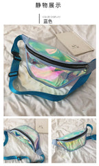 PVC Transparent Punk Holographic Fanny Pack Waterproof Belt Bum Bag
