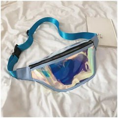 PVC Transparent Punk Holographic Fanny Pack Waterproof Belt Bum Bag