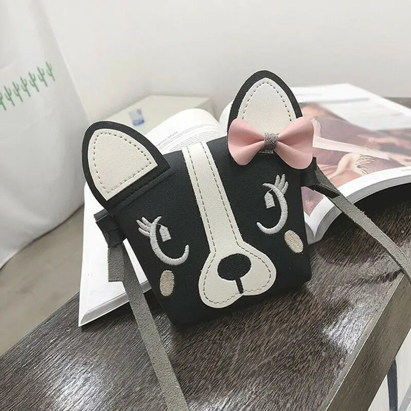 Hot Kids Girls Cartoon Animal Dog Ear Handbag Shoulder Bag Purse Messenger