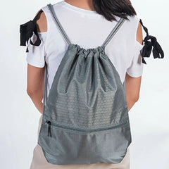 Polyester String Drawstring Backpack Gym Tote Bag School Sport Bag