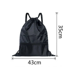Polyester String Drawstring Backpack Gym Tote Bag School Sport Bag