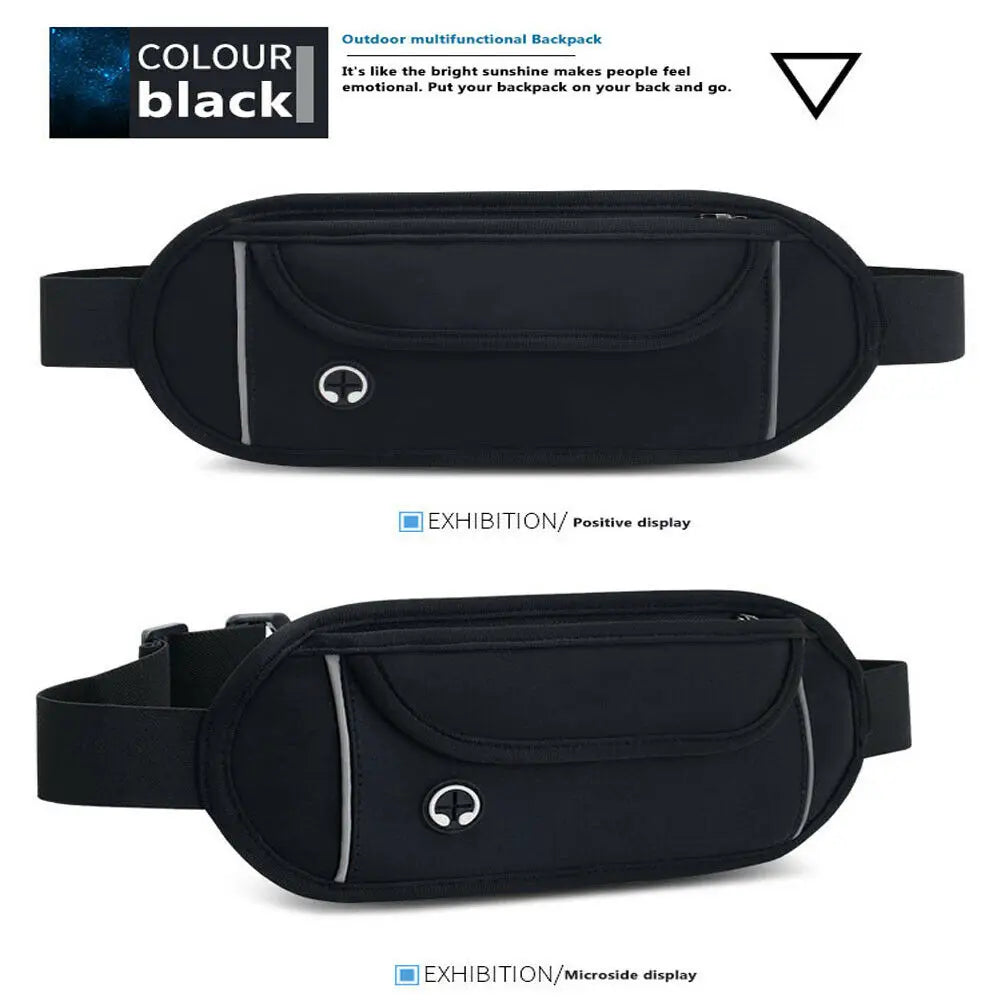 Hot Ultra Thin Bum Bag Waist Men Women Travel Sport Fanny Pack