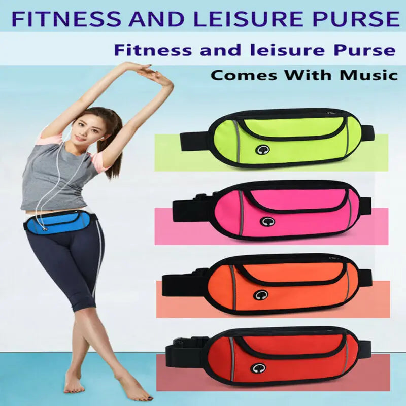 Hot Ultra Thin Bum Bag Waist Men Women Travel Sport Fanny Pack