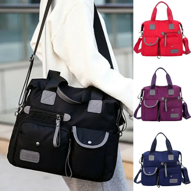 Large Capacity Nylon Shoulder Bags Messenger Waterproof Crossbody Bags