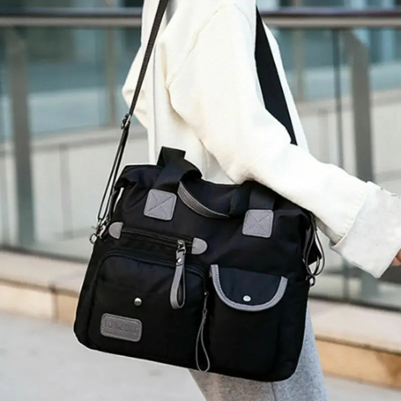 Large Capacity Nylon Shoulder Bags Messenger Waterproof Crossbody Bags