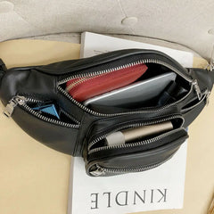 Hot PU Waist Bag Chain Fanny Pack Travel Belt Purse Shoulder Bags