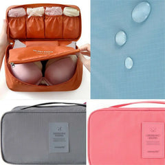 Women Waterproof Bra Underwear Drawer Organizers Travel Storage Bag
