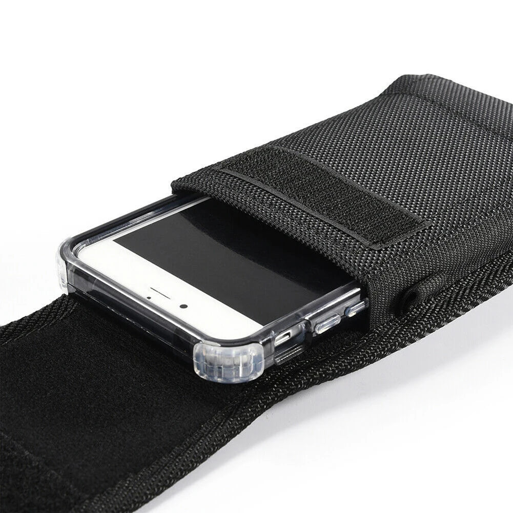 Retro Men Phone Pouch Classic Men's Belt Bag Hanging Waist Storage Bag