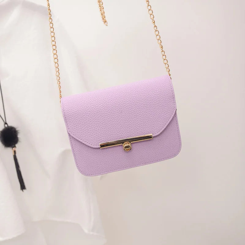Summer Womens Chain Detail Cross Body Bag Ladies Shoulder Bag Clutch Bag