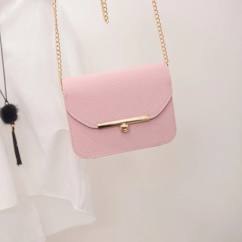 Summer Womens Chain Detail Cross Body Bag Ladies Shoulder Bag Clutch Bag