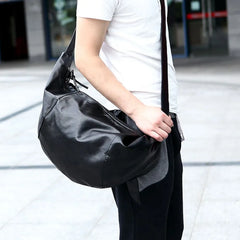 Men's Personalized Travel Bucket Bag Casual Messenger Bag